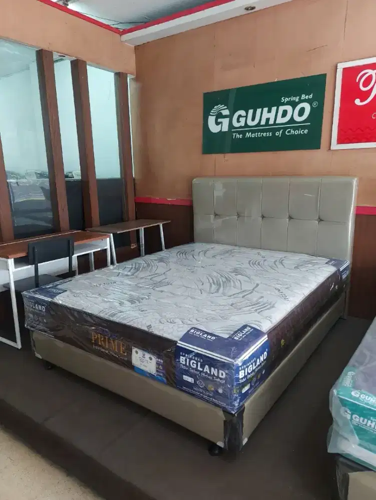 SET Tempat Tidur - Divan + Kasur - BIGLAND Prime Springbed - Ranjang