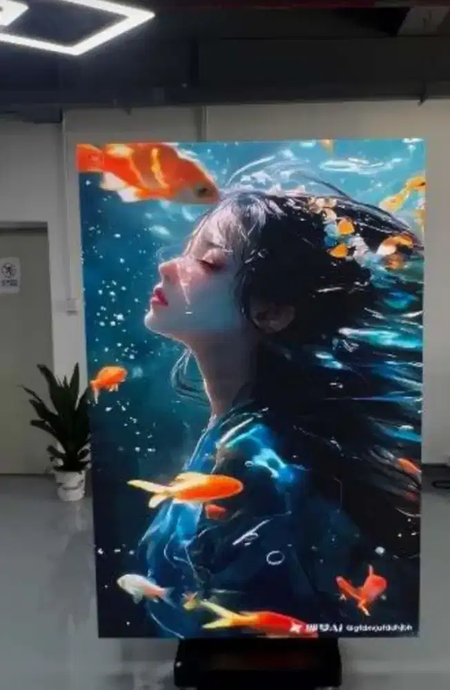 videotron led poster screen Riple fold double sided P2.5 lipat Indoor