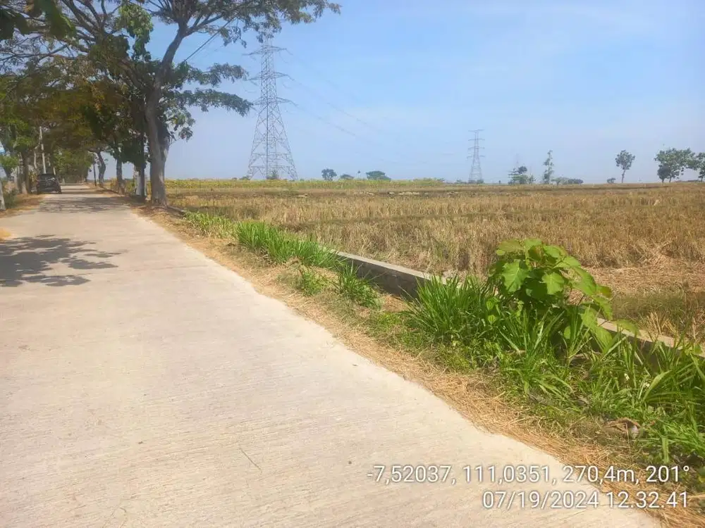 DIJUAL TANAH DI KEDAWUNG SRAGEN JATENG MURAH STRATEGIS