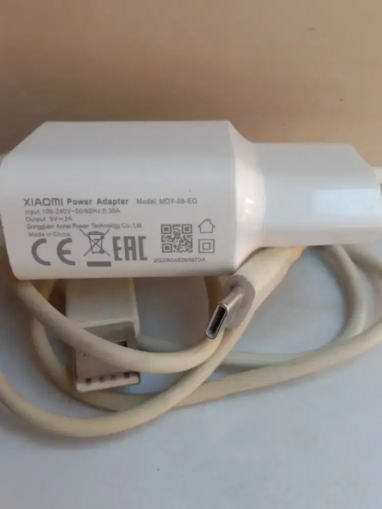 CHARGER ASLI ORI BAWAAN XIAOMI MI A1, MI A2, MI 8 LITE TIPE C