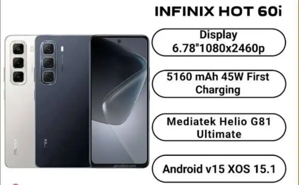 Infinix hot 60i 8/256GB garansi resmi infinix