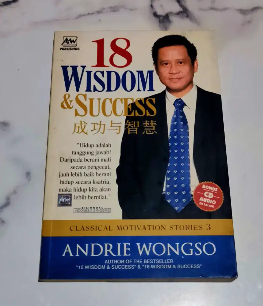 Buku 18 Wisdom & Success: Classical Motivation karya Andrie Wongso. 