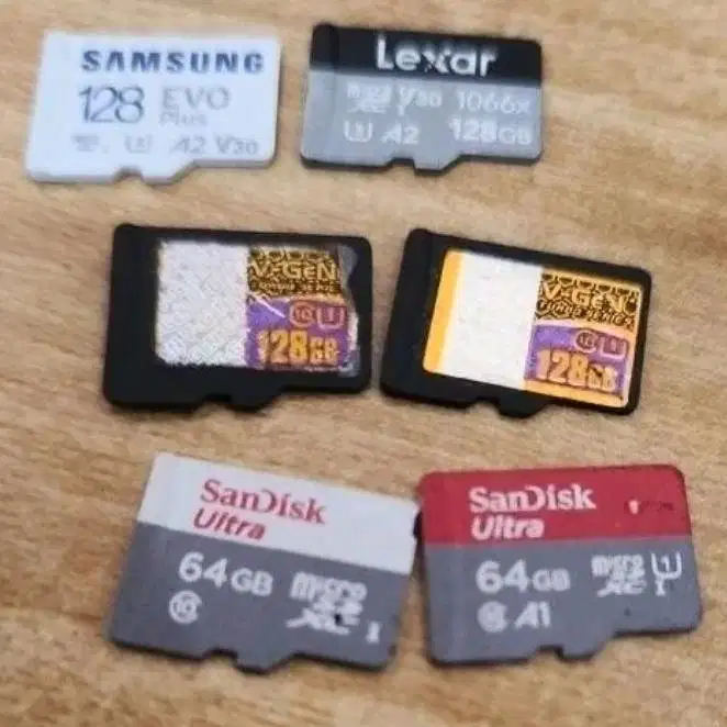 MicroSD Card Micro SD 64GB 128GB Sandisk VGen V-Gen Samsung Memory HP