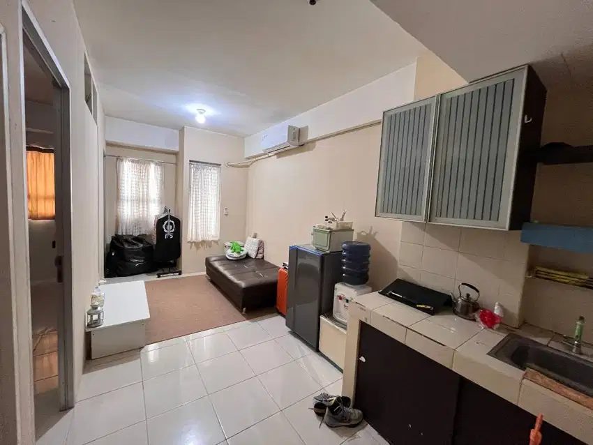 Apartemen 2KT jadi 1 KT doublebed luas 36m
