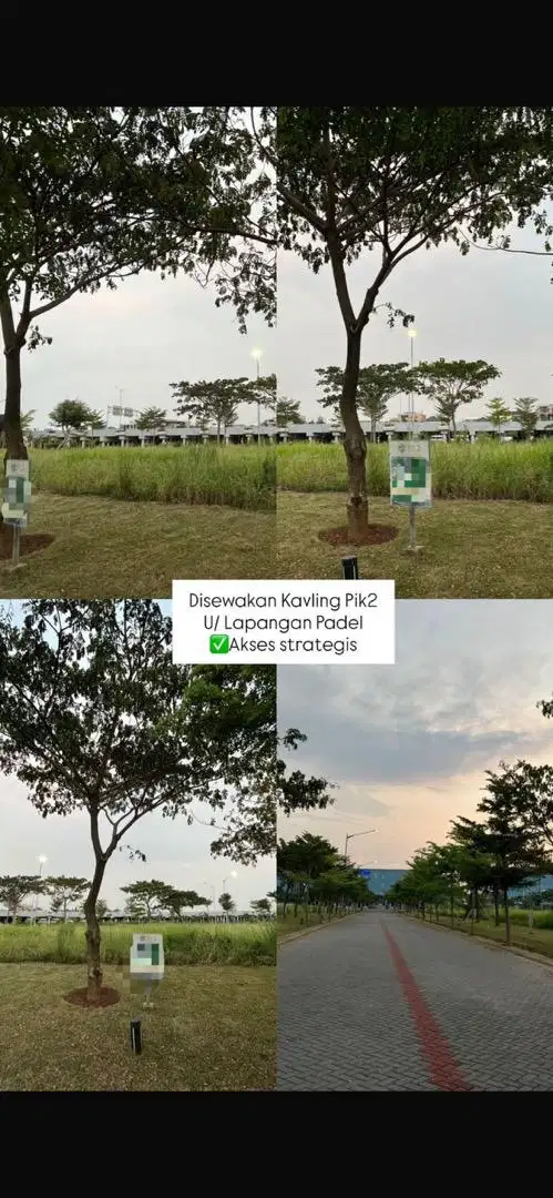 Disewakan kavling komersil PIK2 bisa untuk lapangan padel