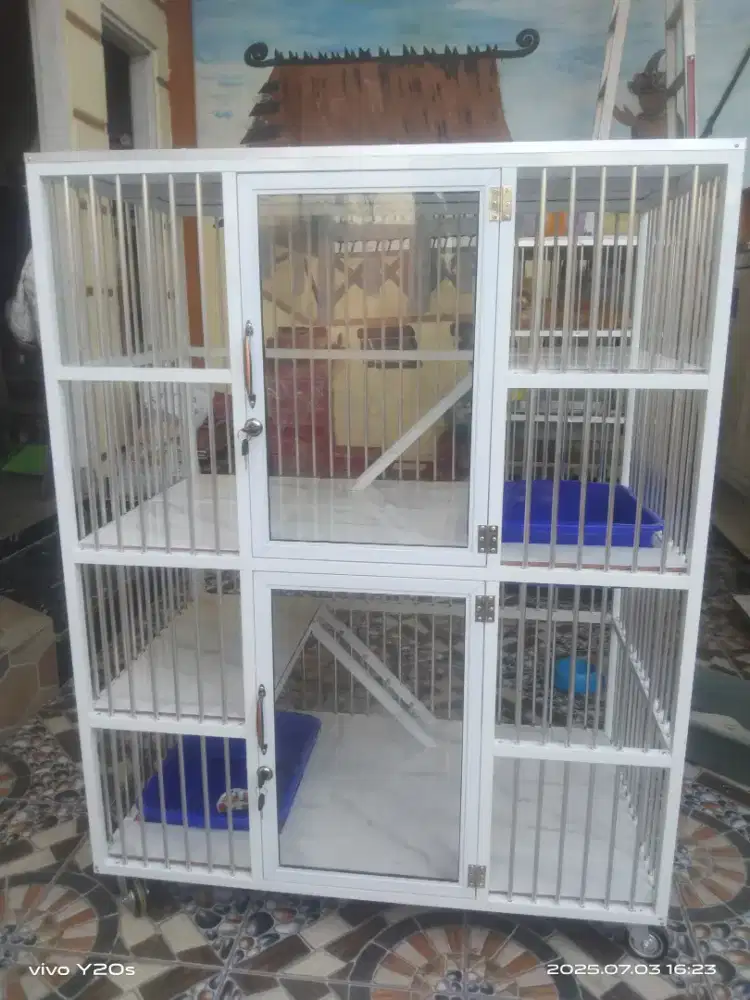 Kandang kucing alminium