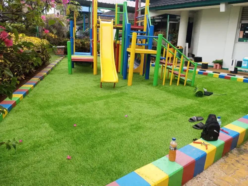 Rumput Sintetis Area Taman Bermain