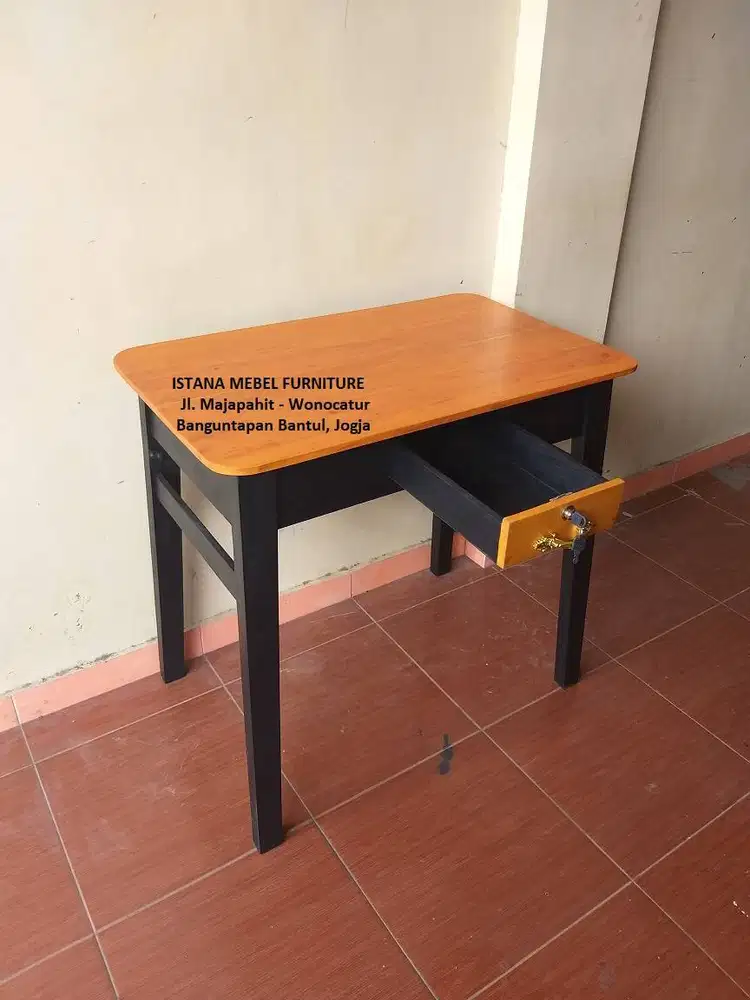 Meja Laci Kerja Kantor Kasir Komputer Tulis Belajar Kost Kos Kayu #BS