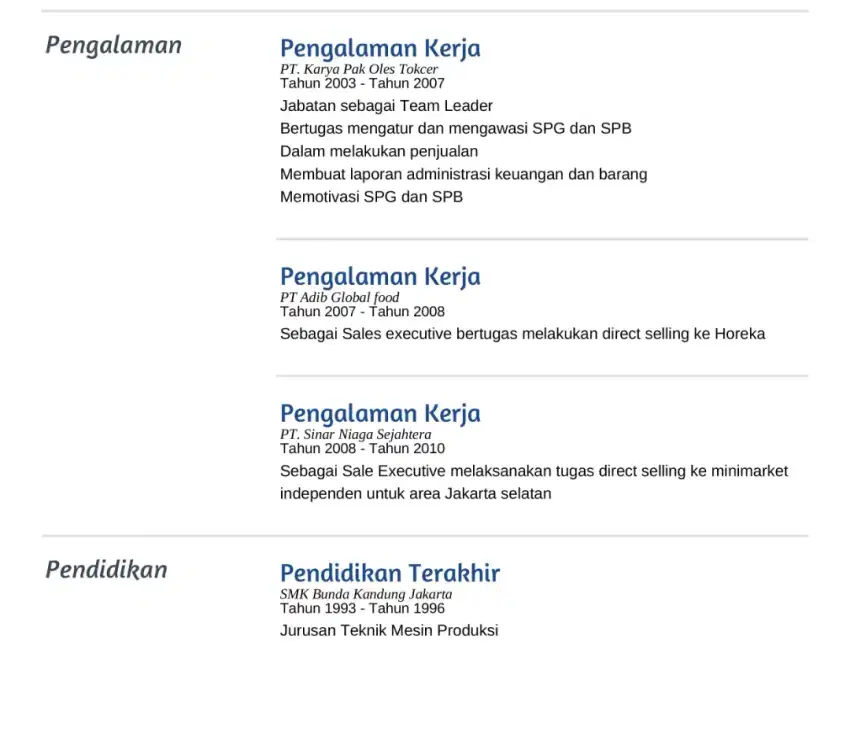 Mencari pekerjaan