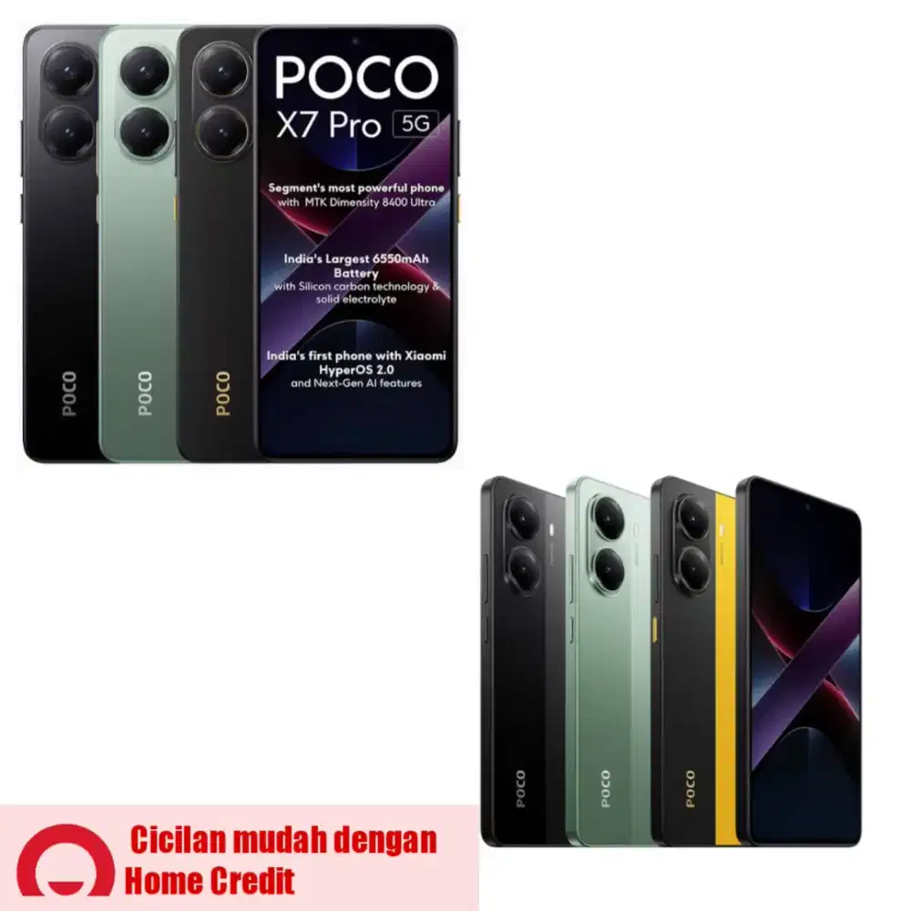 POCO X7 Pro 5G CUMA 700RIBUAN/BULAN!!! Dapat HP Gaming Ngebut