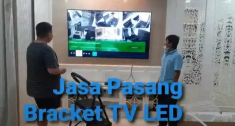 Pasang Bracket TV LED, LCD