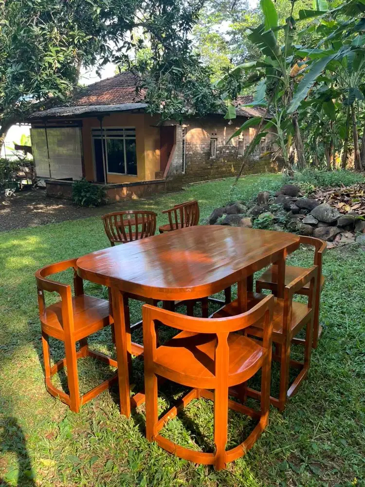 Kursi makan minimalis jati bayar cod