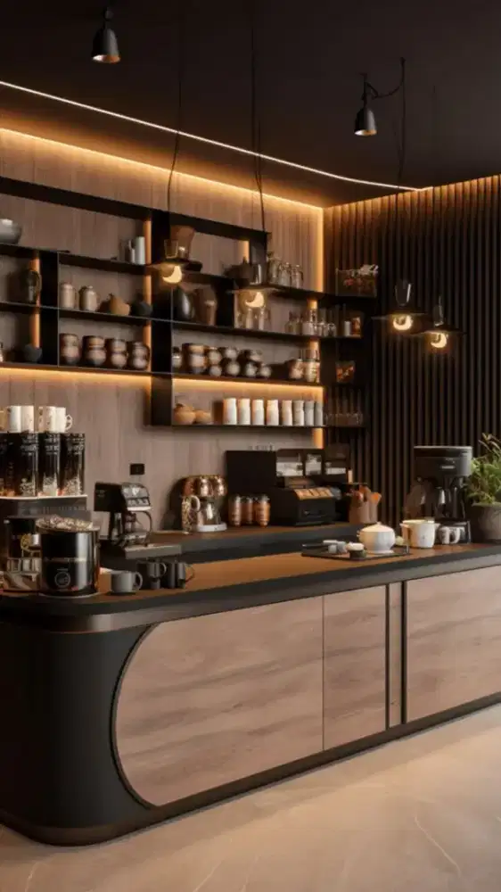 MEJA COFFE KITCHEN SET CREDENZA BACKDROP