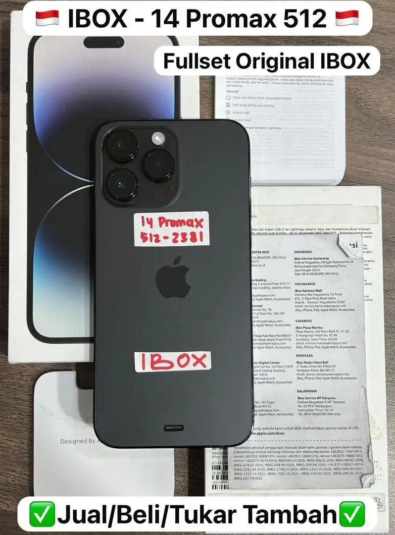 iphone 14 promax 512gb second ibox