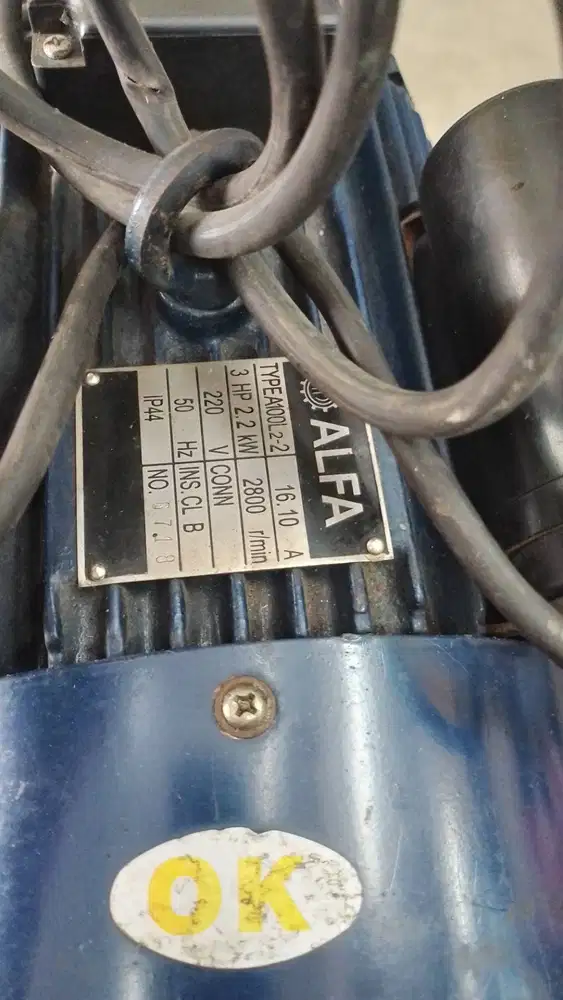 Motor Dinamo Listrik TypeA100L2-2