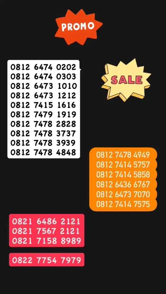 Nomor cantik kartu perdana simpati as telkomsel 4g 250rb-400rb