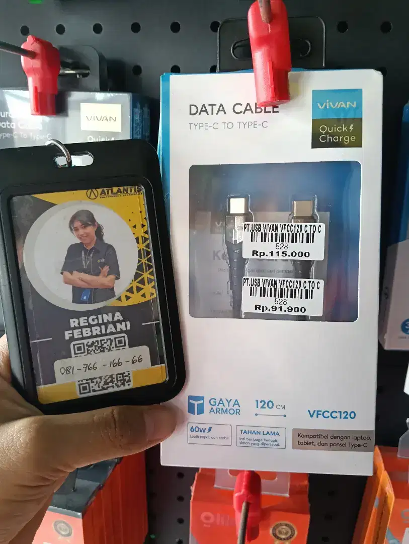 USB VIVAN VFCC120 C TO C | ATLANTIS DAHSYAT