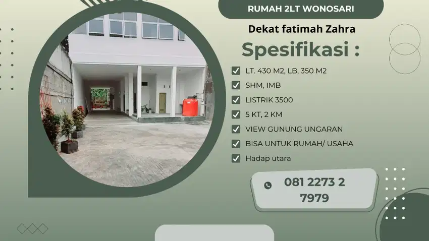 DJUAL Rumah View Pegunungan Wonosari Gunung Pati Bisa Untuk Usaha