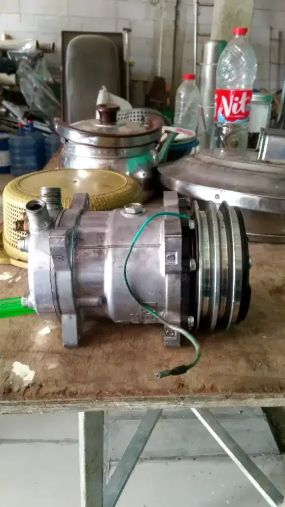 COMPRESSOR KOMPRESOR AC MOBIL SANDEN SD5S14 KONDISI GAMBLING