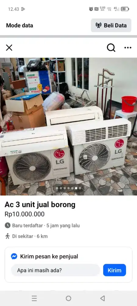 Terima ac bekas segala kondisi