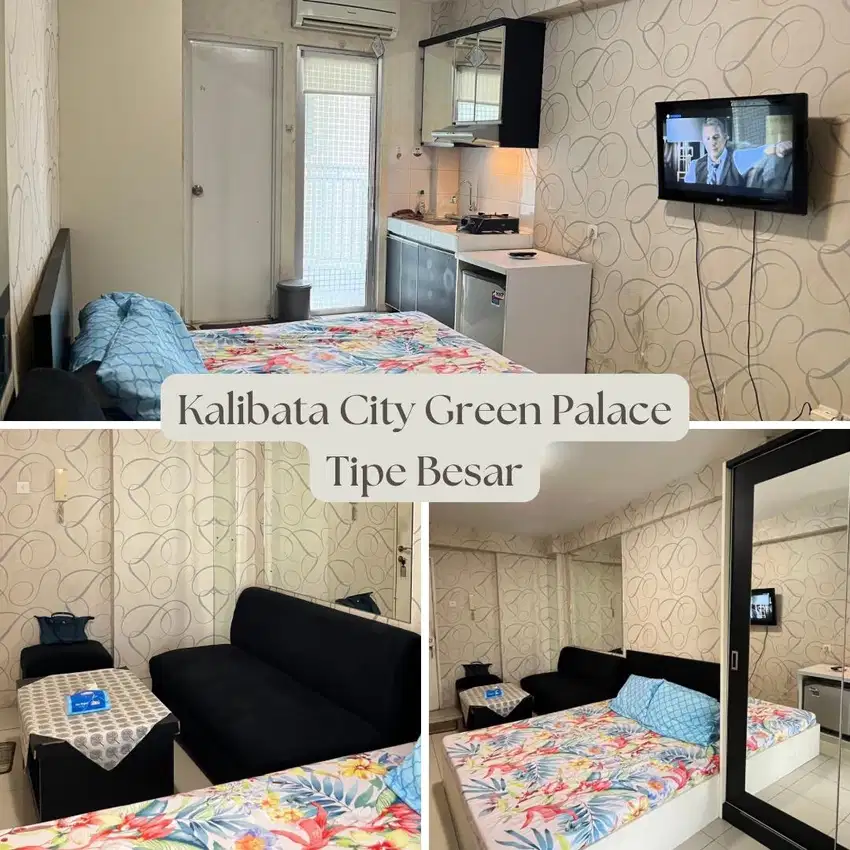 Sewa Apartemen Studio 1 Kamar Green Palace Kalibata City Bulanan