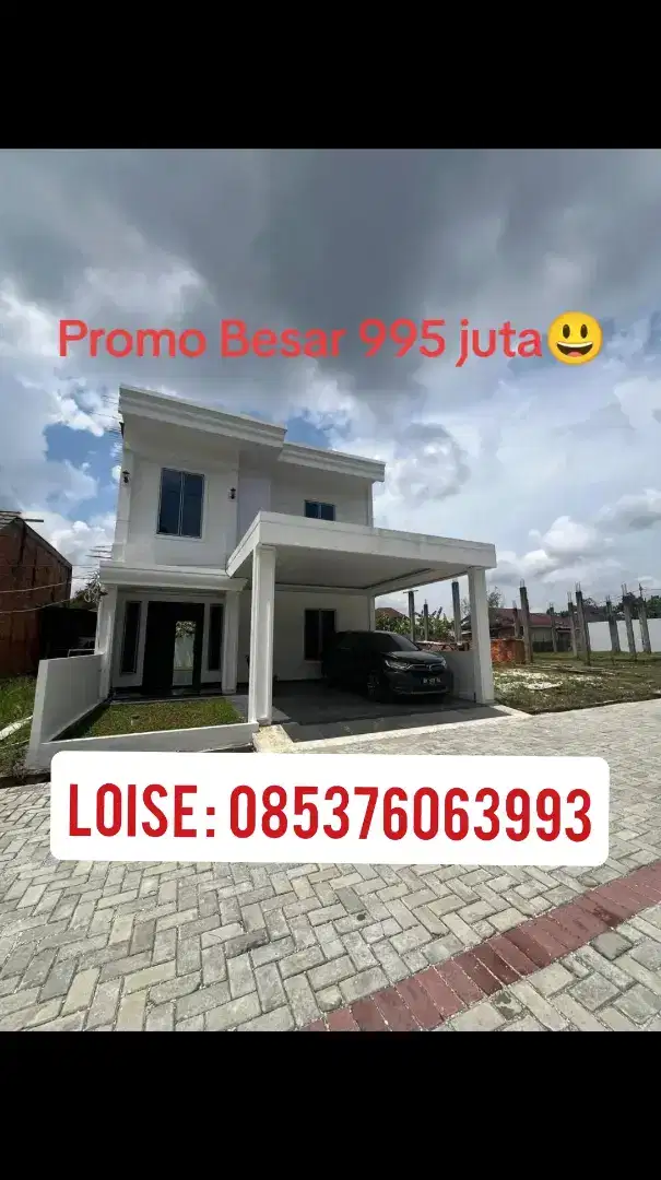 Rumah Lantai 2 Strategis Lokasi Gobah