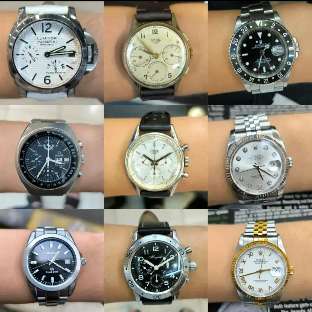MEMBELI JAM BEKAS MEWAH BREITLING FRANCK MULLER IWC JLC ZENITH PIAGET