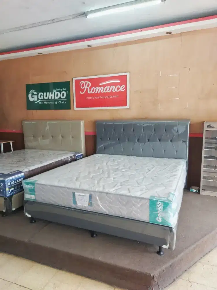 SET Divan + Kasur - GUHDO Springbed 180 - Ranjang - Tempat Tidur
