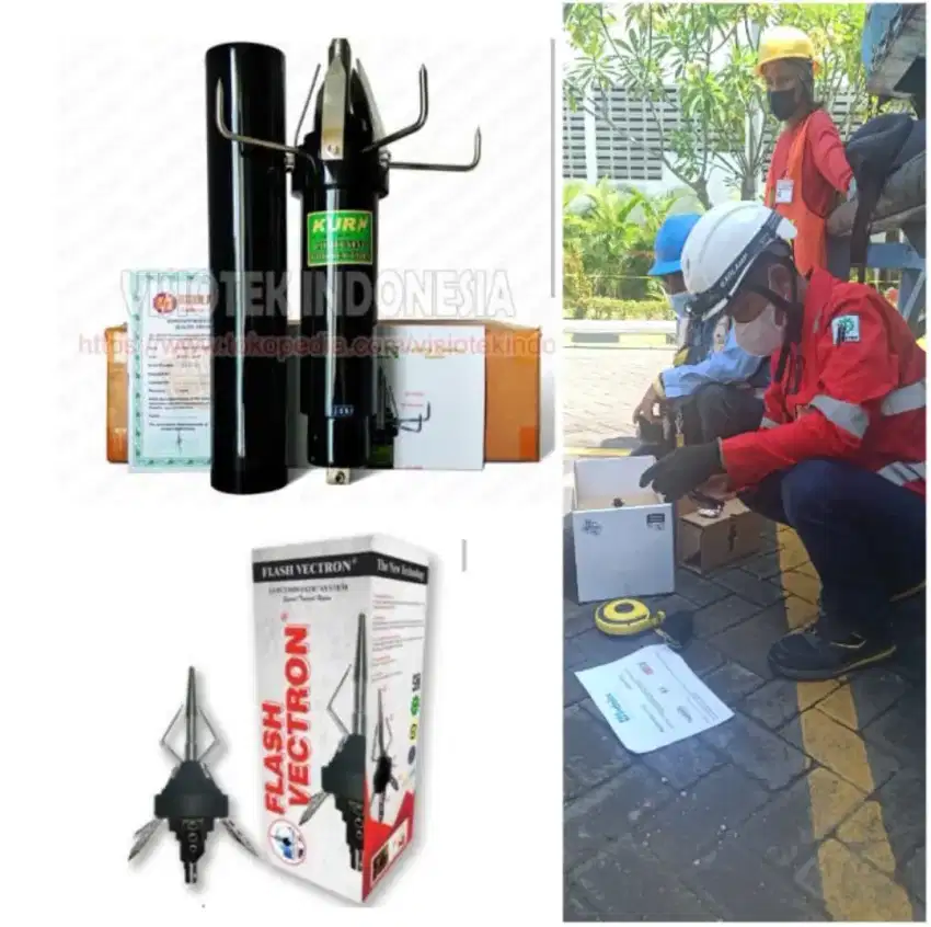 Ahli jasa pasang penangkal petir dan grounding mesin