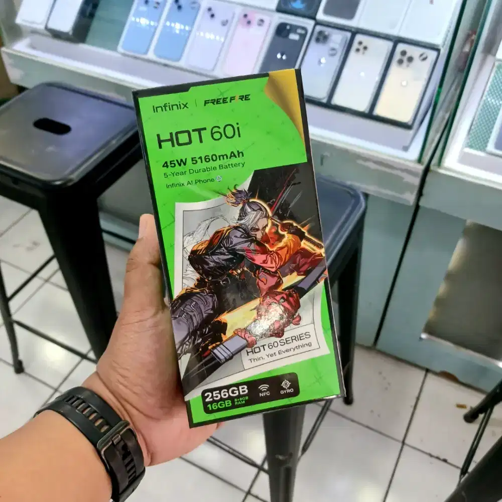 Infinix Hot 60i 8/256 Gb New Baru Murah Garansi Resmi 1 Tahun
