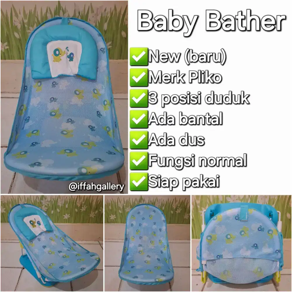 Baby Bather Pliko New Lengkap Dus Siap Pakai