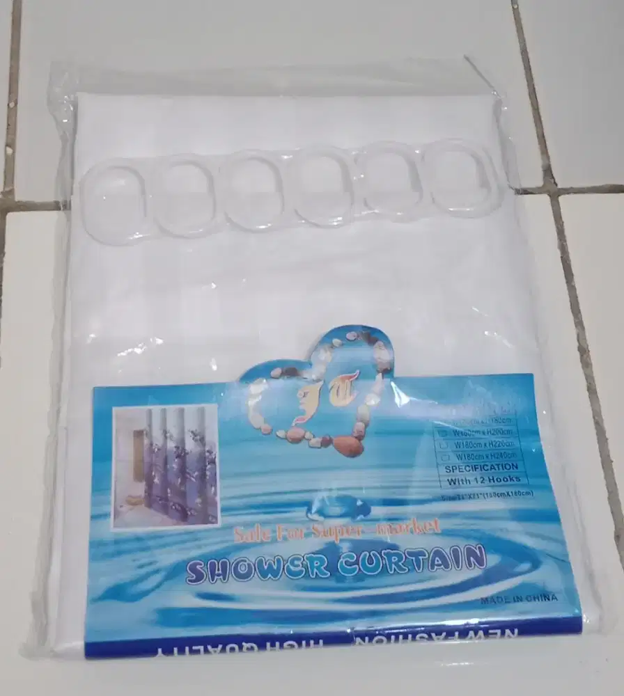 Tirai Kamar Mandi Waterproof