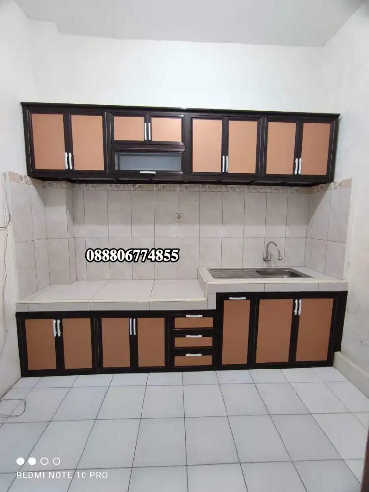Kitchen set alumunium murah langsung pembuatan sendiri