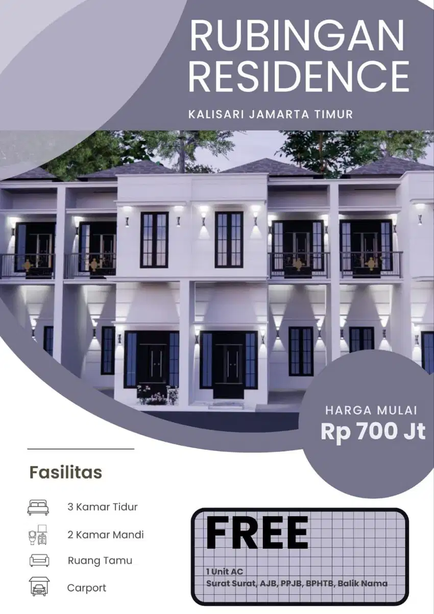 Rumah Cluster murah Kalisari Jakarta Timur
