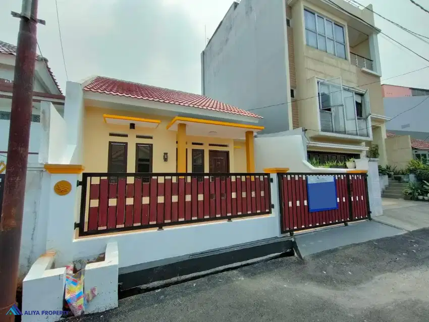 JUAL RUMAH LT 100 BANGUNAN BARU DI PERUMAHAN DUKUH ZAMRUD MUSTIKAJAYA