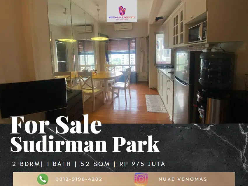 Dijual Apartement Sudirman Park 2BR Full Furnished View Mas Mansyur