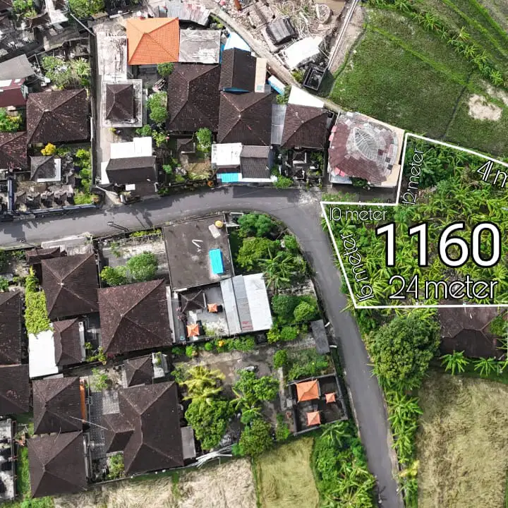 Tanah Zona Kuning View Sawah Tumbak Bayuh Pererenan Bali