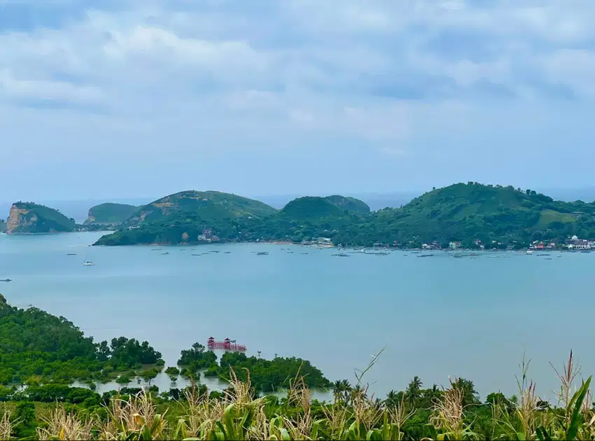 Tanah murah dekat Kuta Mandalika Lombok. Full view