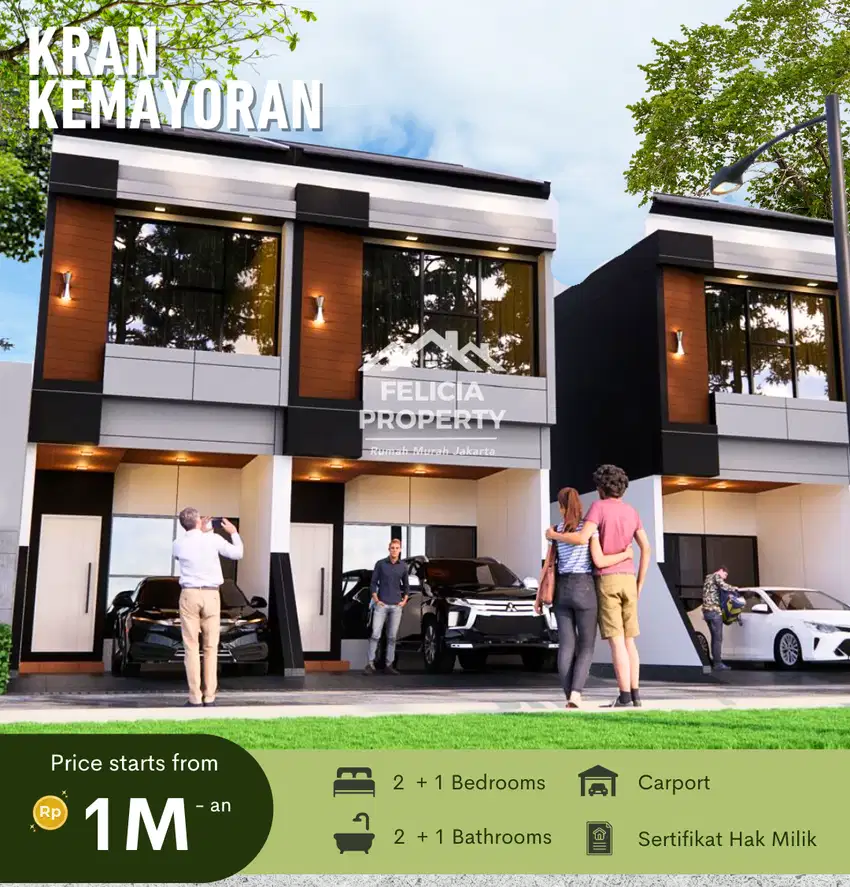 DIJUAL RUMAH CANTIK 2 LANTAI DI KEMAYORAN JL KRAN JAKARTA PUSAT DKI
