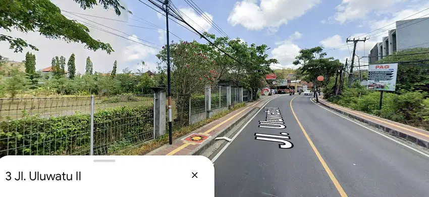 Tanah Komersial Jl Uluwatu 2 Jimbaran