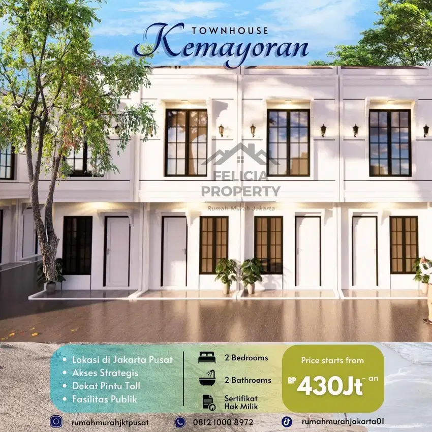 DIJUAL RUMAH MINIMALIS 2LT STRATEGIS DI KEMAYORAN KEBON KOSONG JAKARTA