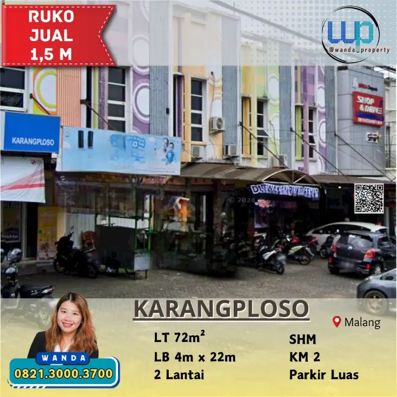 Dijual Cepat Ruko 2 Lantai di Karang Ploso Malang