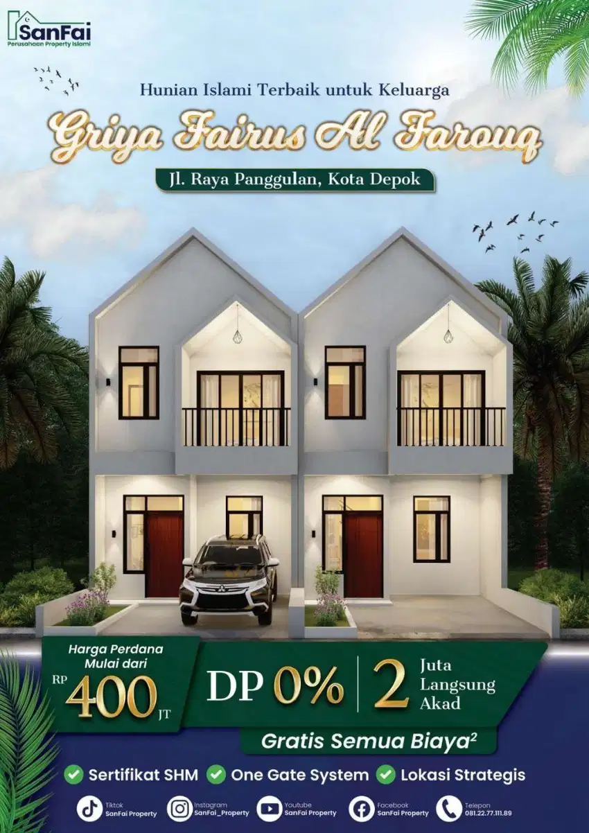 Griya Fairus Al Farouq Hunian Mewah ekonomis Asri dan Nyaman di Depok