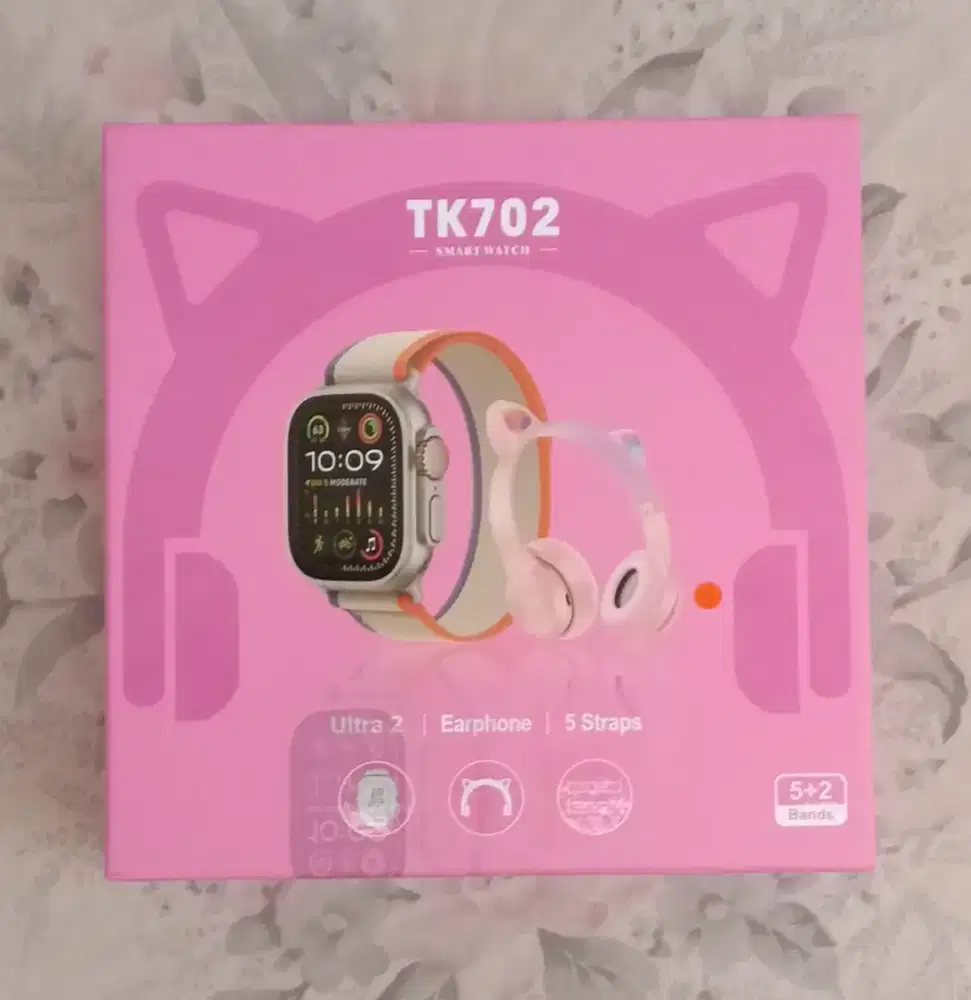 Smartwatch ULTRA 2 Seri TK 702 Bisa Terkoneksi dengan HP Android & iOS