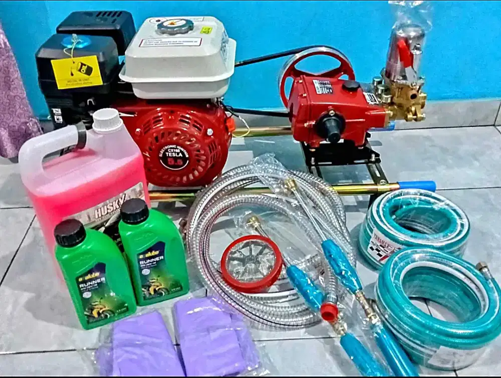 1 Set Alat / Mesin Steam Motor Buat Usaha Cucian Motor