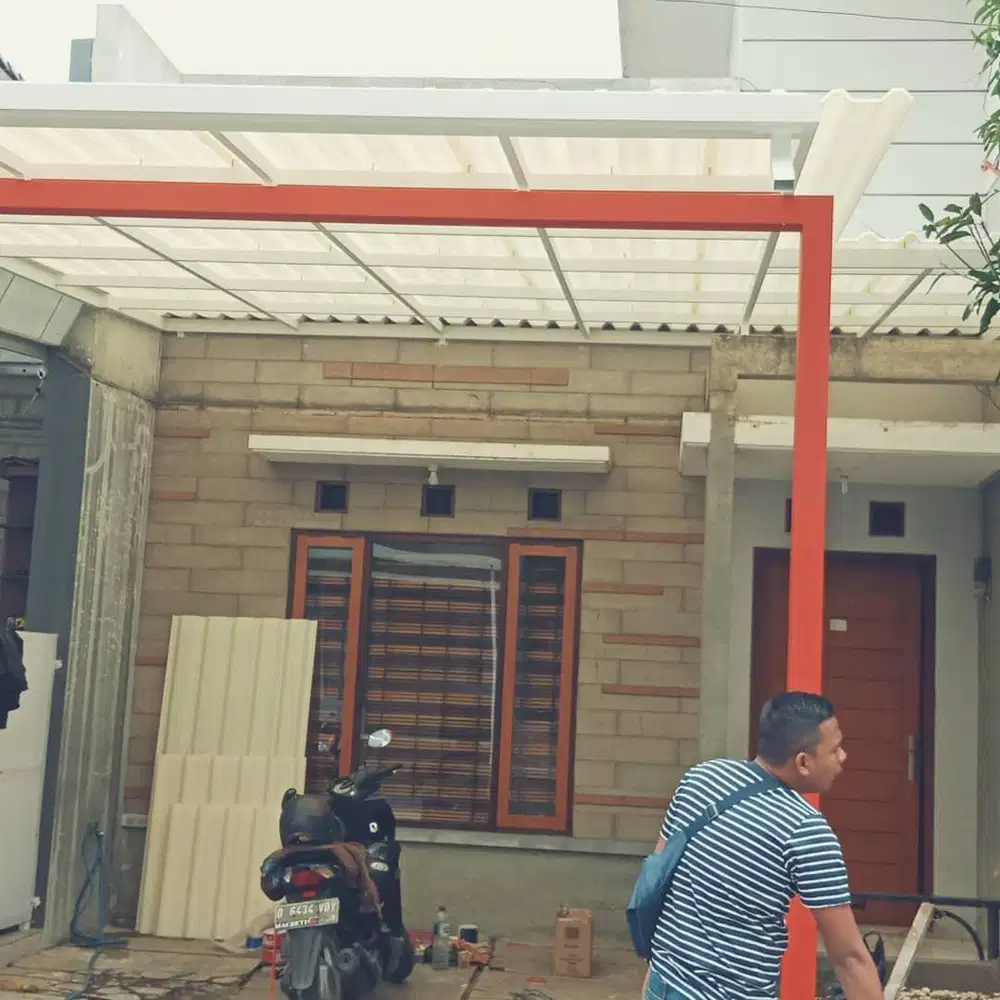 Kanopi alderon transparan