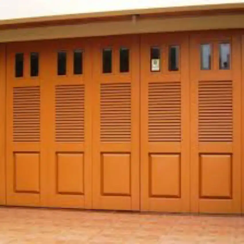 Pintu gerasi dan ruko model lipat motif terbaru