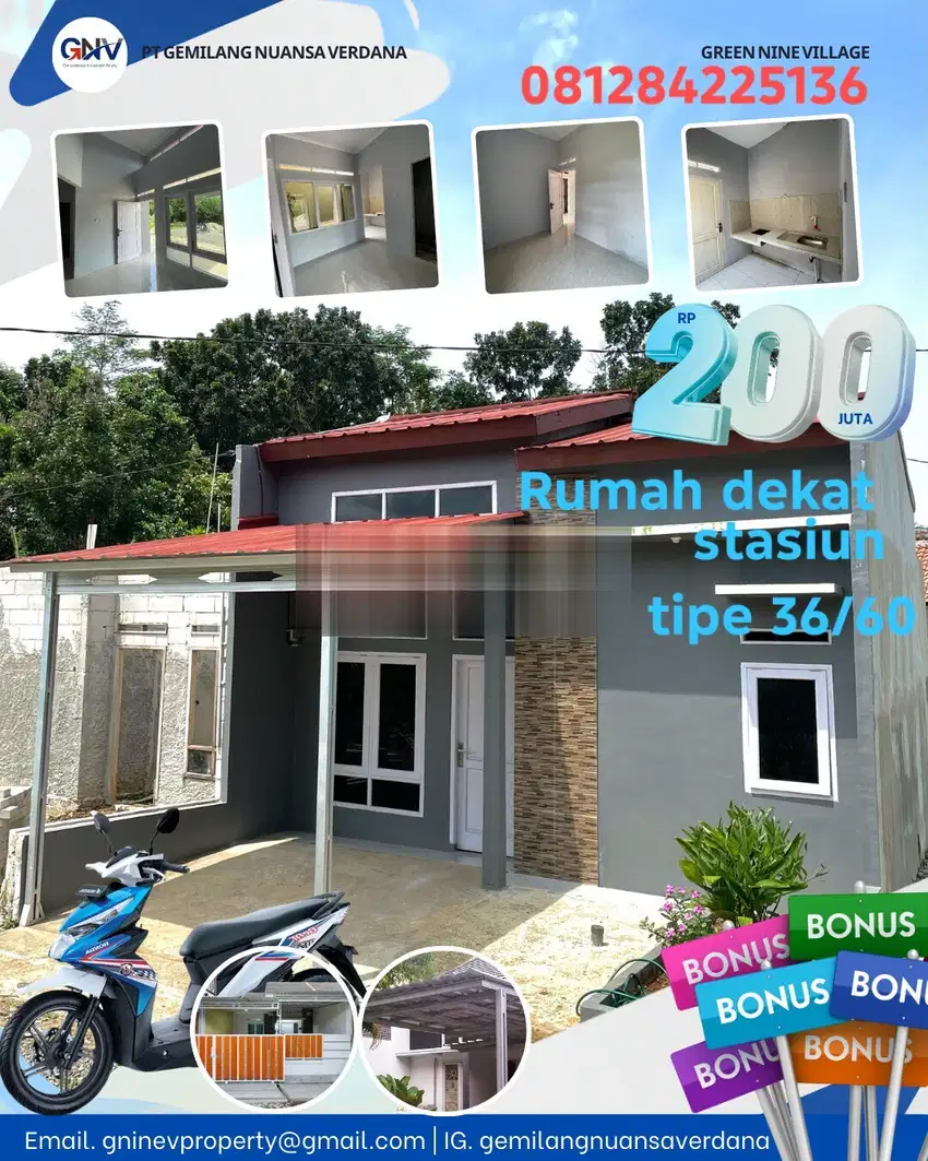 Rumah Dengan Akses Mudah Dekat Stasiun