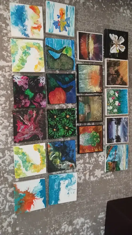 Lukisan take all 21 buah