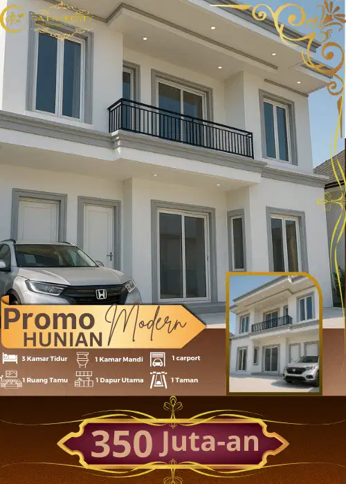 HUNIAN MODERN 2 LANTAI TERLARIS DAN TERBATAS MULAI DARI 350 JUTA-AN